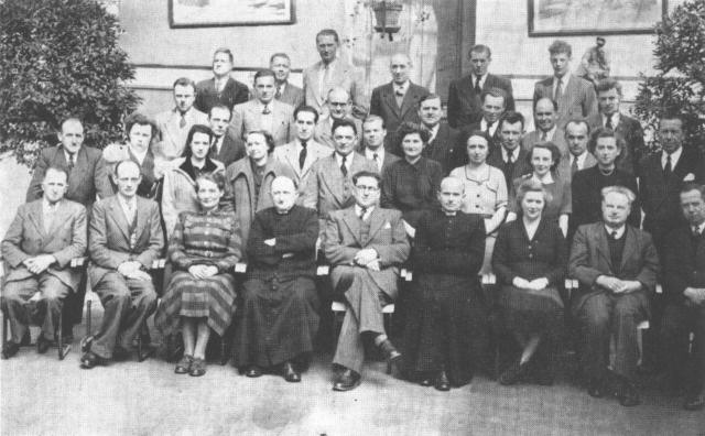 L'Ecole moyenne de l'Etat fête le centenaire de sa création - Le personnel enseignant en 1952